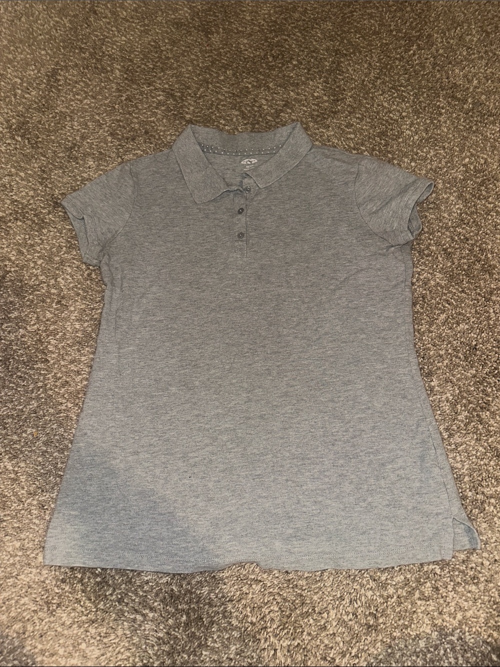 Old Navy Gray Girls' Short-Sleeve Polo Top